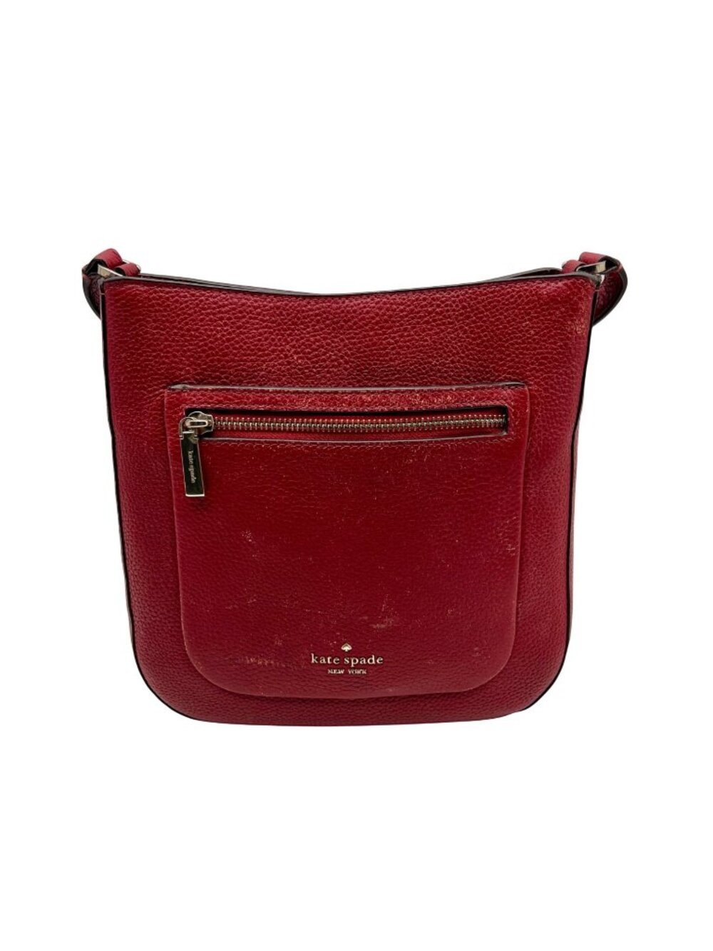 Kate Spade Leila Red Top Zip Crossbody Bag